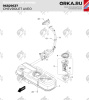 Купить Пластиковый топливный бак Chevrolet Aveo, 2002-2011 г.в. (NB) - 43 л. Пластиковый топливный бак Chevrolet Aveo, 2002-2011 г.в. (NB) - 43 л.