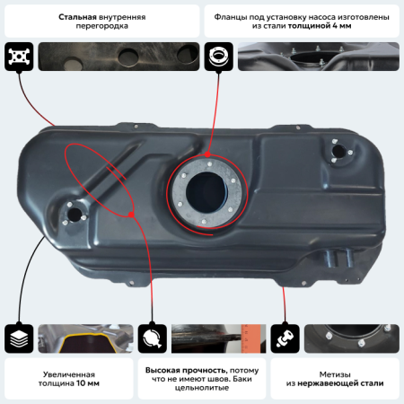 Пластиковый топливный бак Chevrolet Kalos (BP)